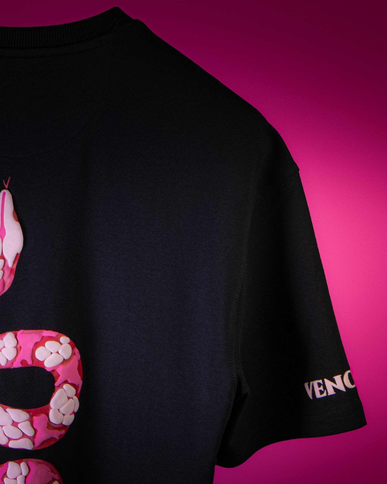 Blush Serpent Tee (Black) | Premium Streetwear by White Kiwi