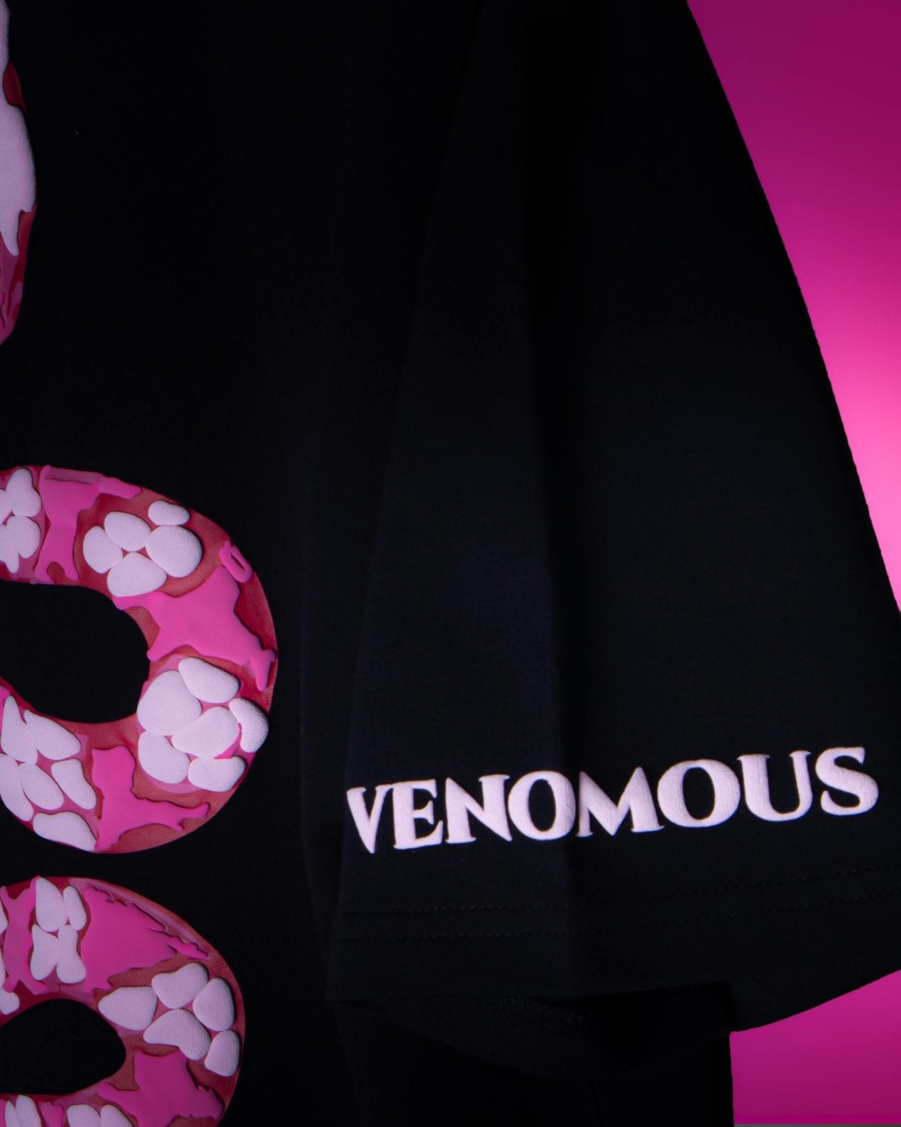 Blush Serpent Tee (Black) | Premium Streetwear by White Kiwi
