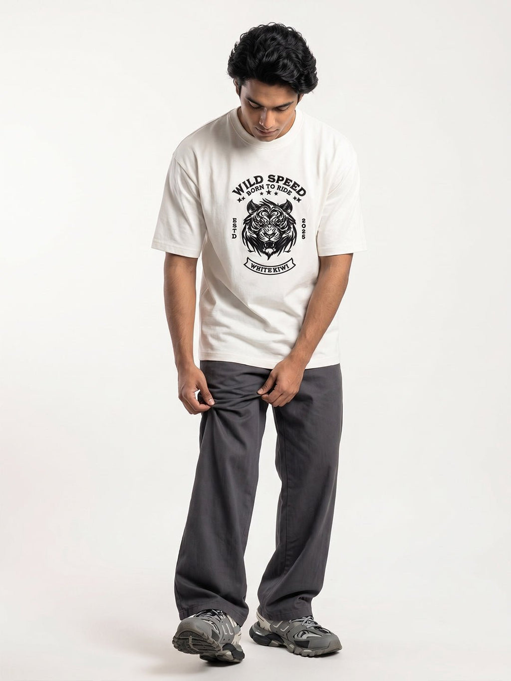 Born to Ride (Off White) | Premium Streetwear by White Kiwi