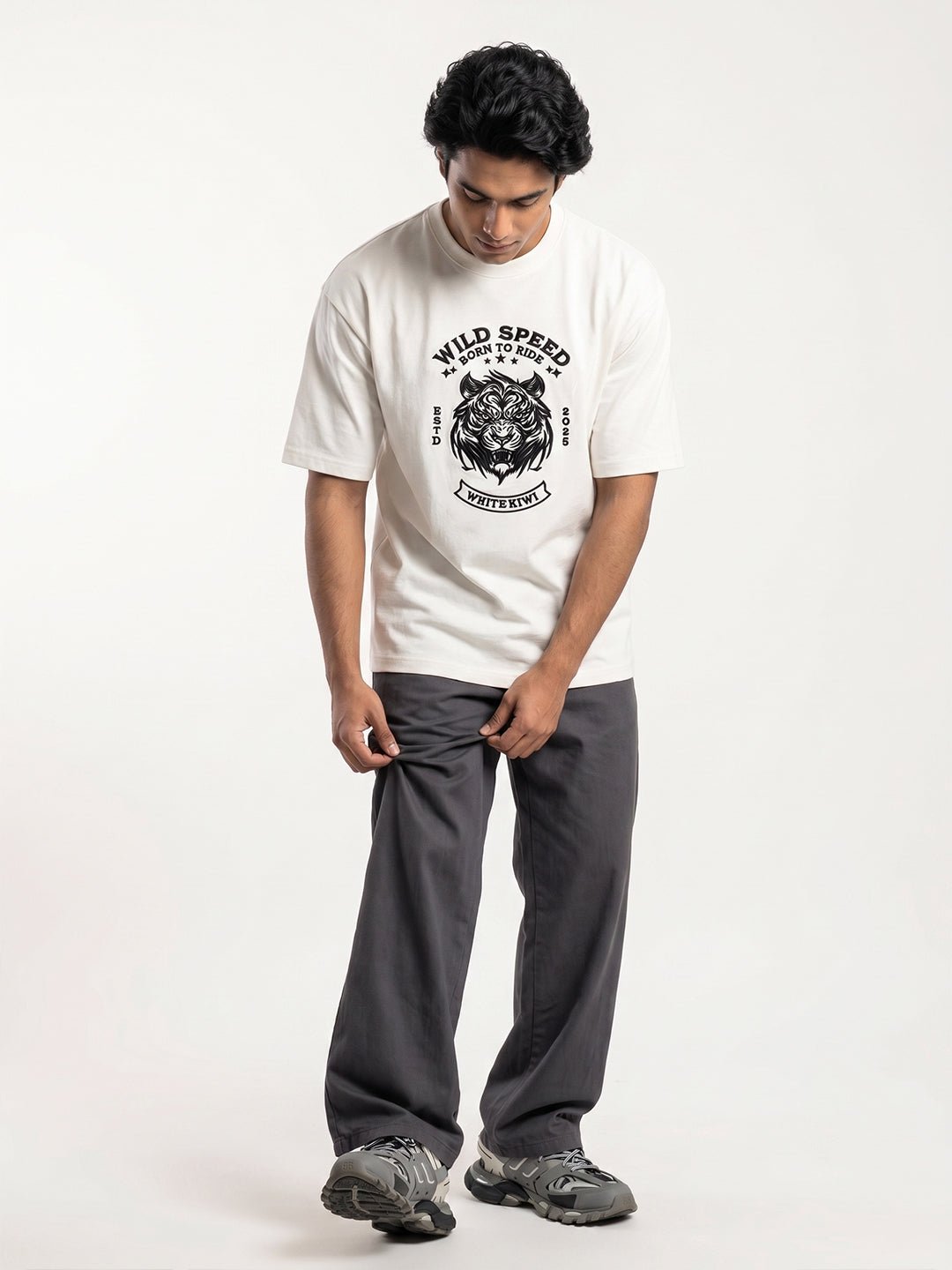 Born to Ride (Off White) | Premium Streetwear by White Kiwi