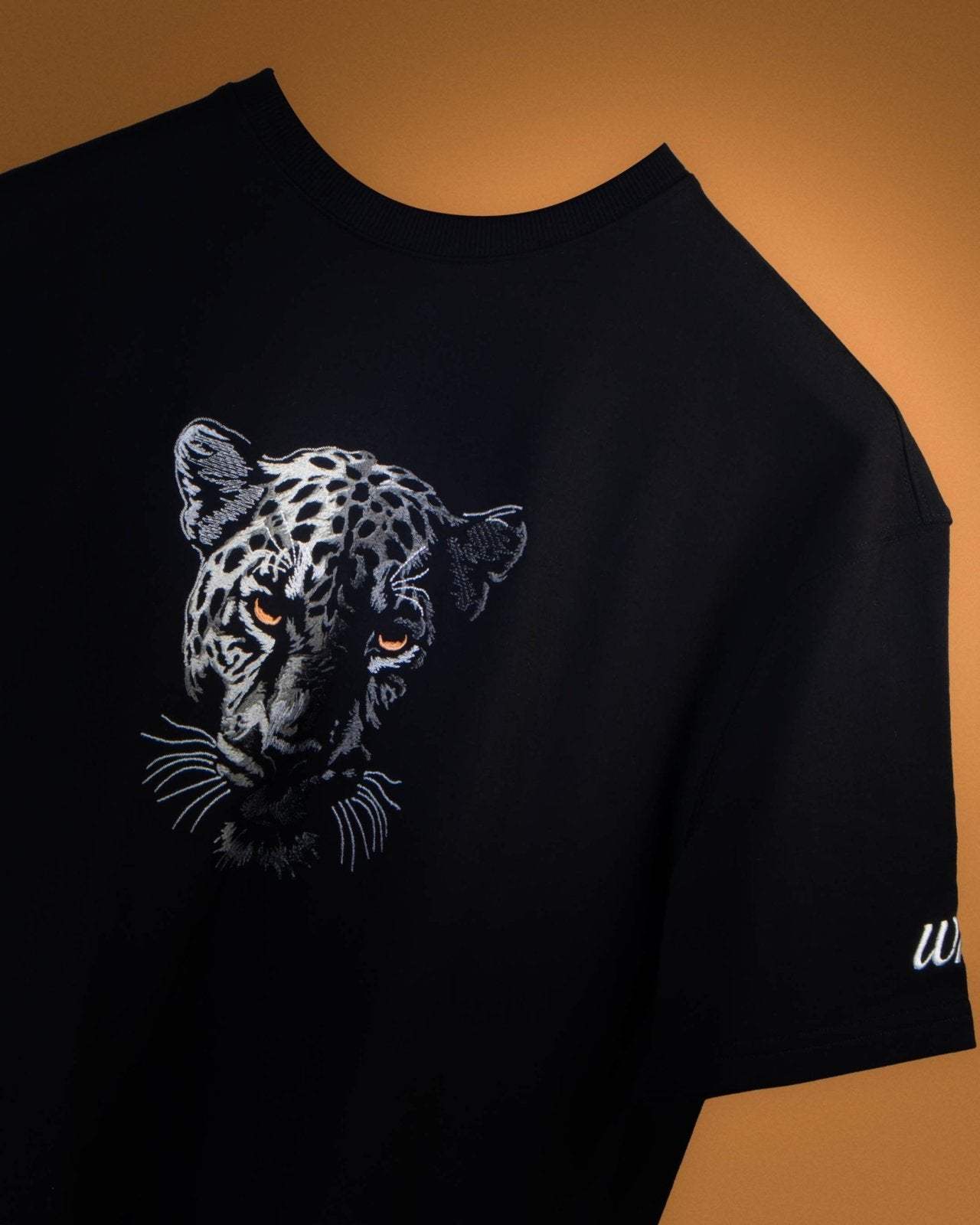 Classic Jaguar Embroidery Tee | Premium Streetwear by White Kiwi