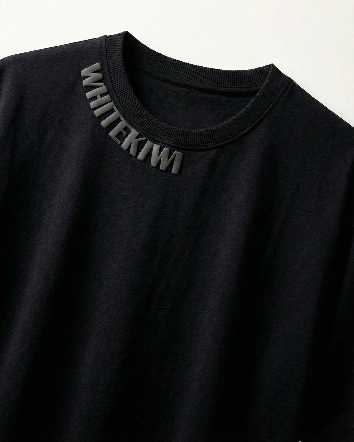 Classic Neck Tee (Black) | Premium Streetwear by White Kiwi