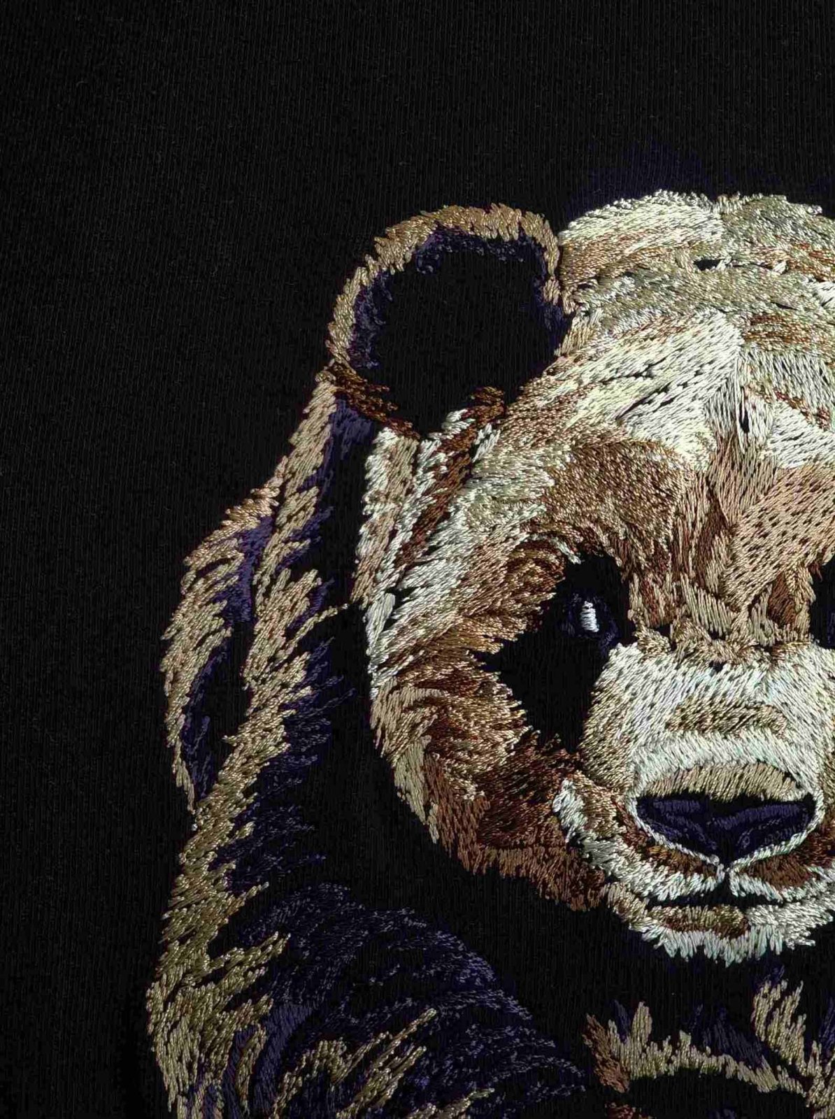 Classic Panda Embroidery Tee | Premium Streetwear by White Kiwi