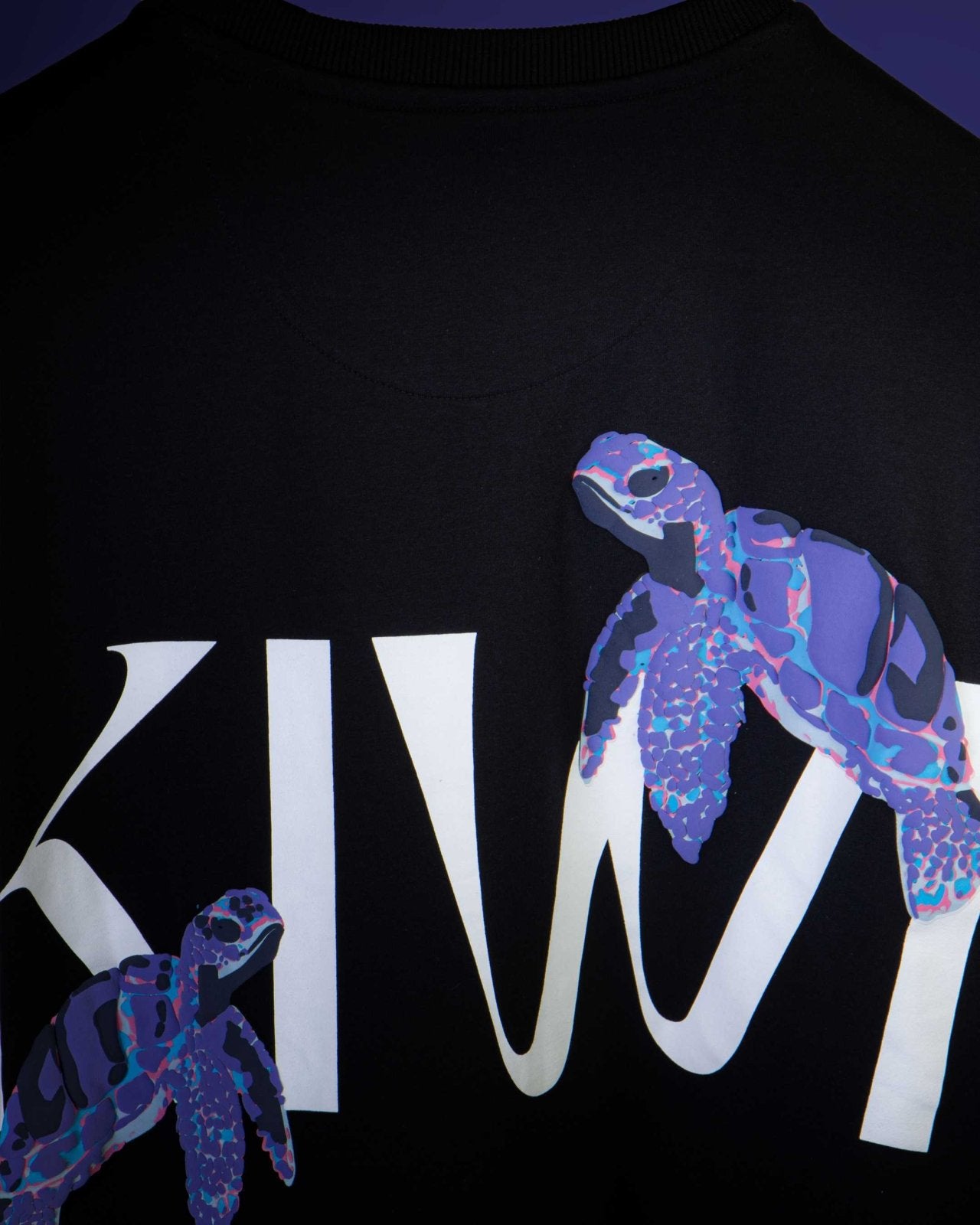 Cosmic Turtle Tee (Black) | Premium Streetwear by White Kiwi