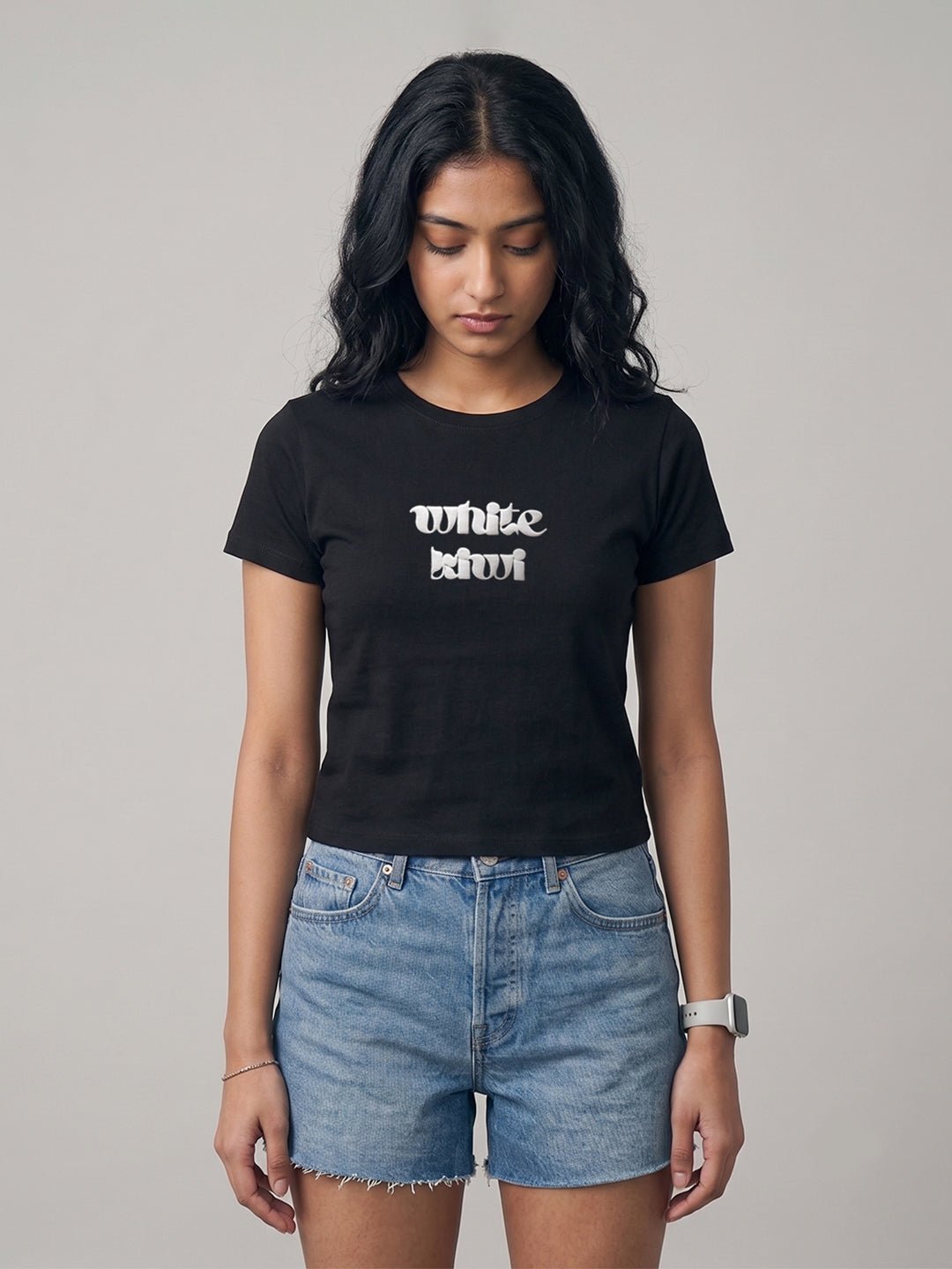 Horsin' Around Women Tee (Black) | Premium Streetwear by White Kiwi