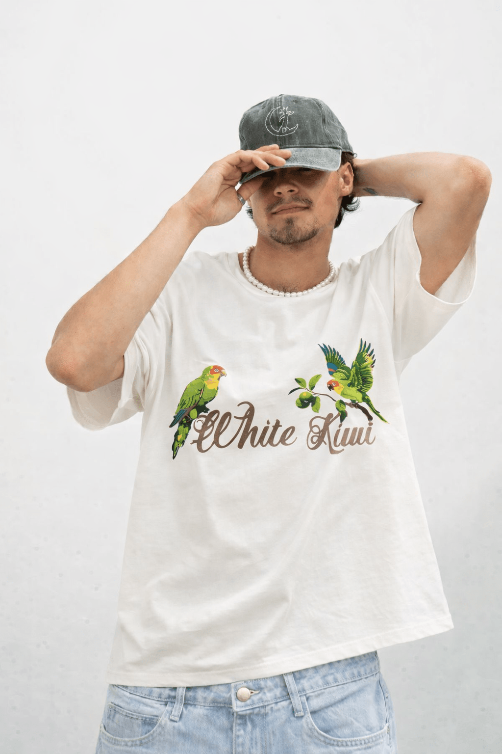 Parrot Grove Tee (Off White) | Premium Streetwear by White Kiwi