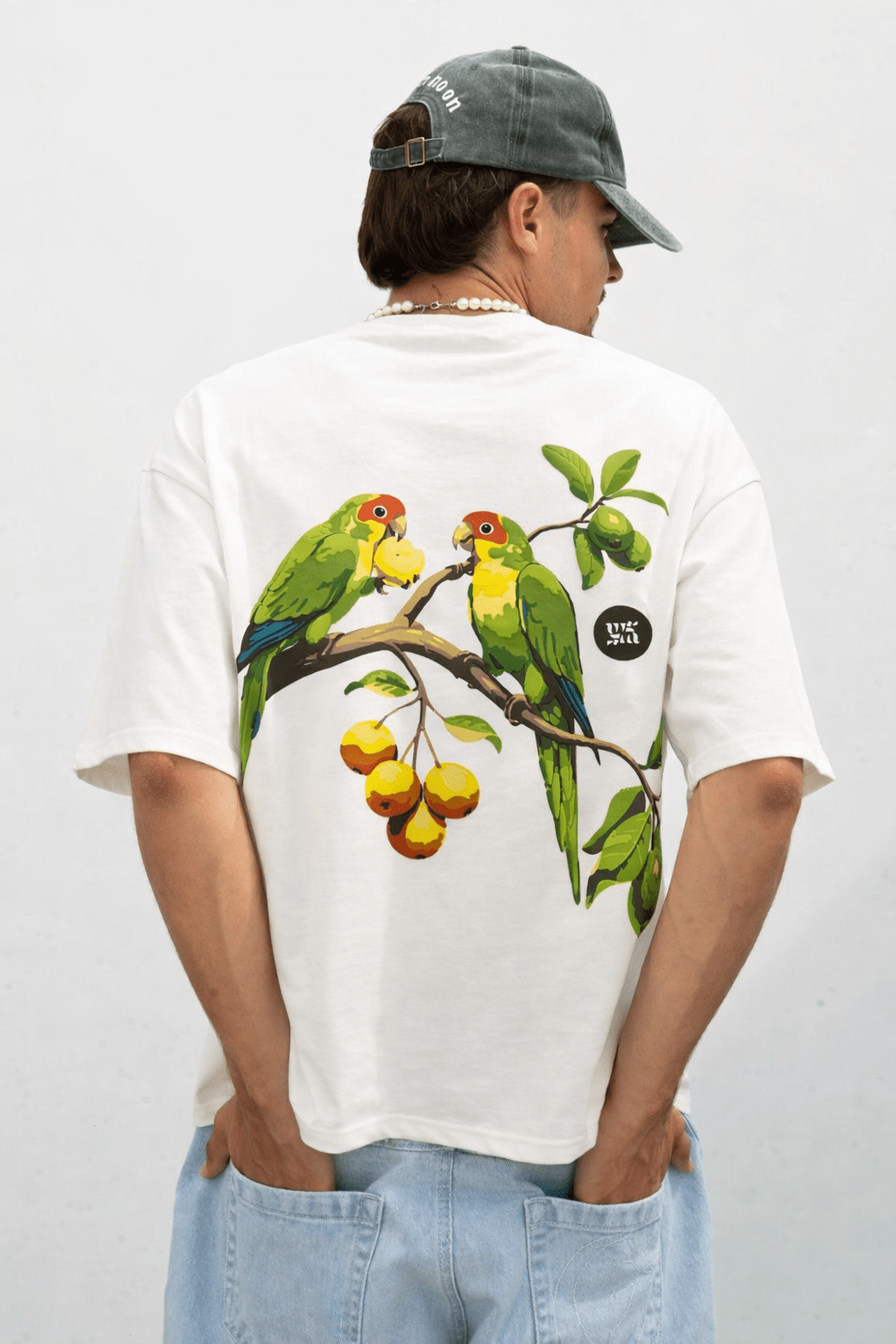 Parrot Grove Tee (Off White) | Premium Streetwear by White Kiwi