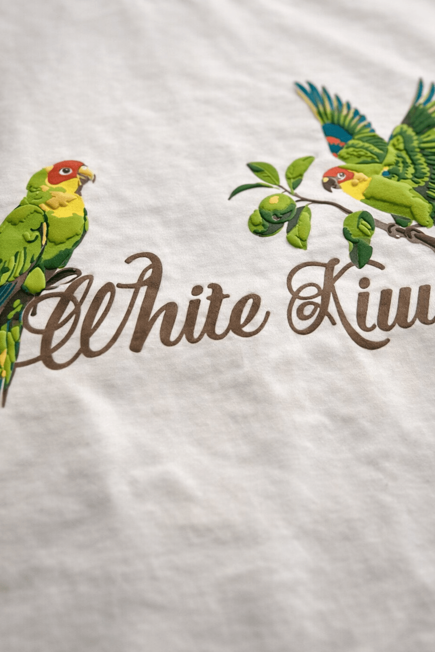 Parrot Grove Tee (Off White) | Premium Streetwear by White Kiwi