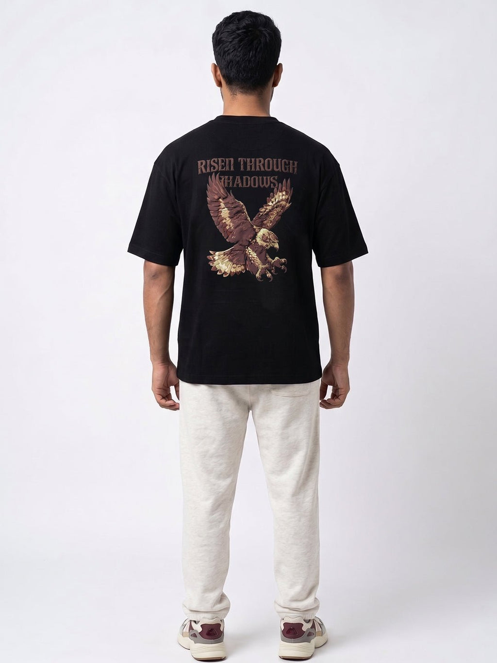 Risen Through Shadows Tee (Black) | Premium Streetwear by White Kiwi