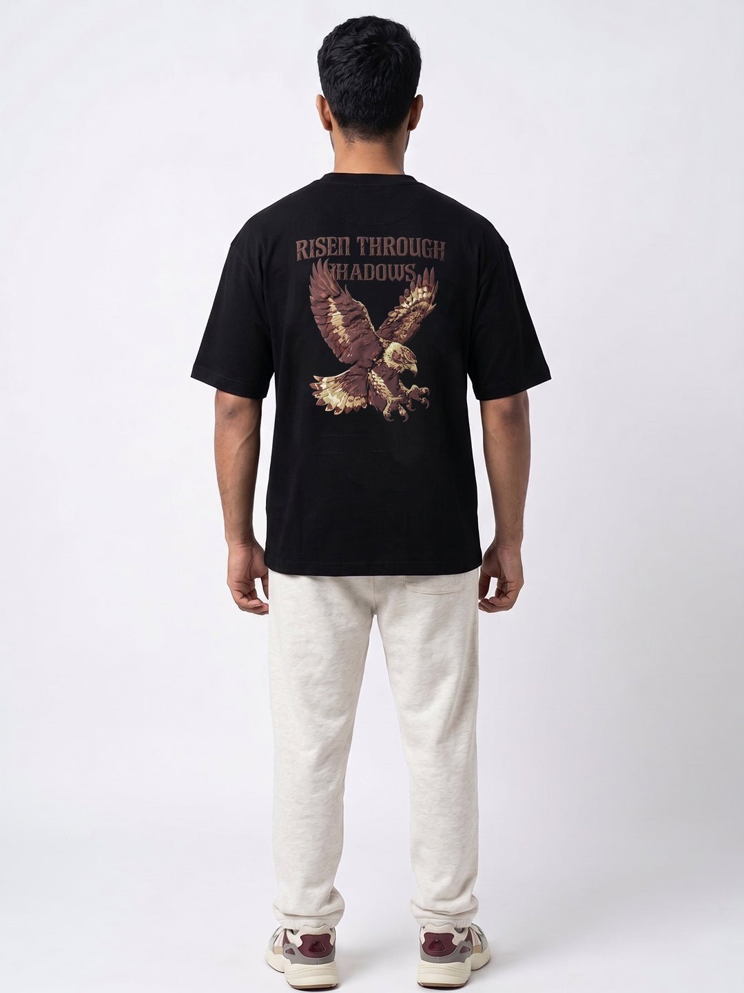 Risen Through Shadows Tee (Black) | Premium Streetwear by White Kiwi