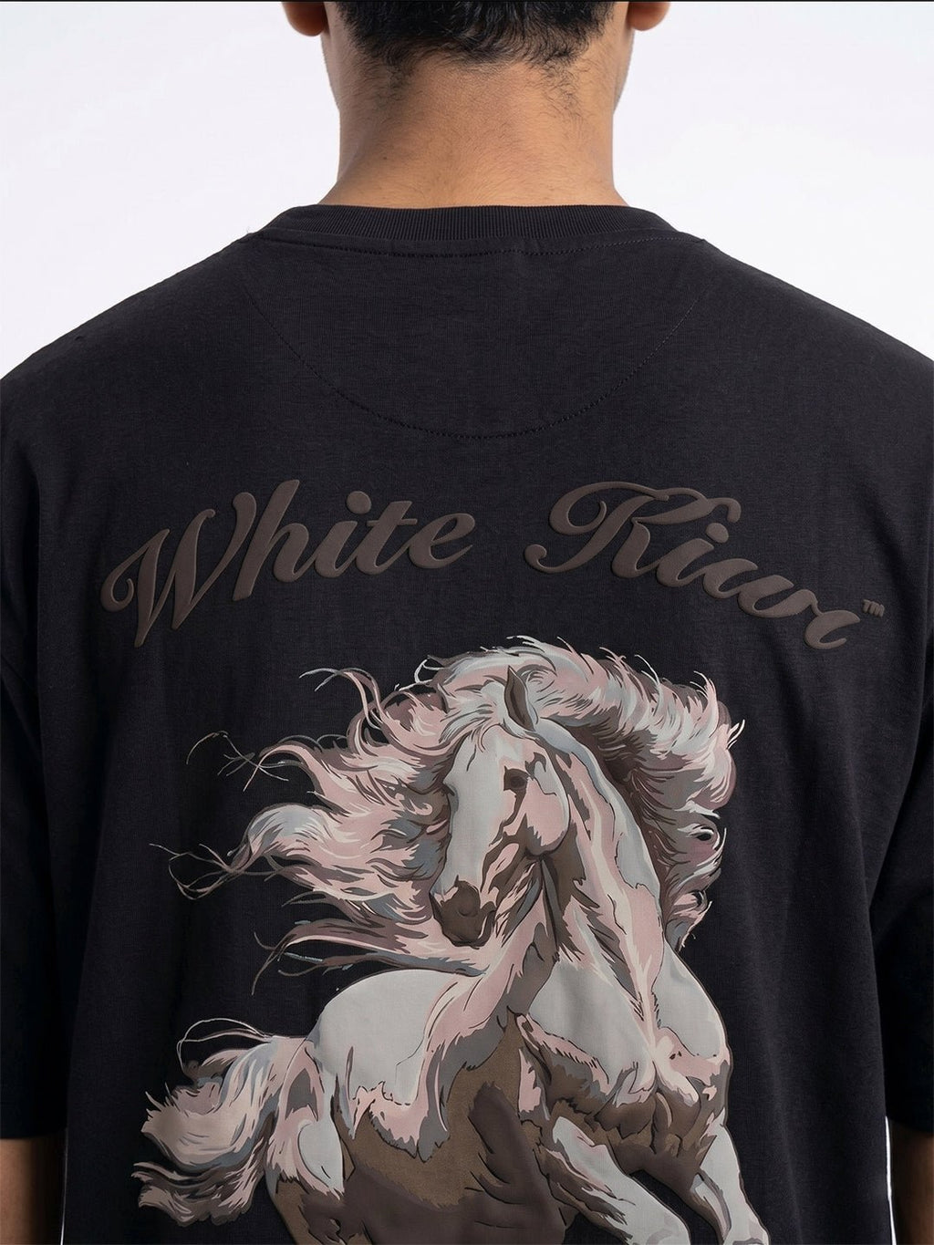 Stallion Tee (Black) | Premium Streetwear by White Kiwi