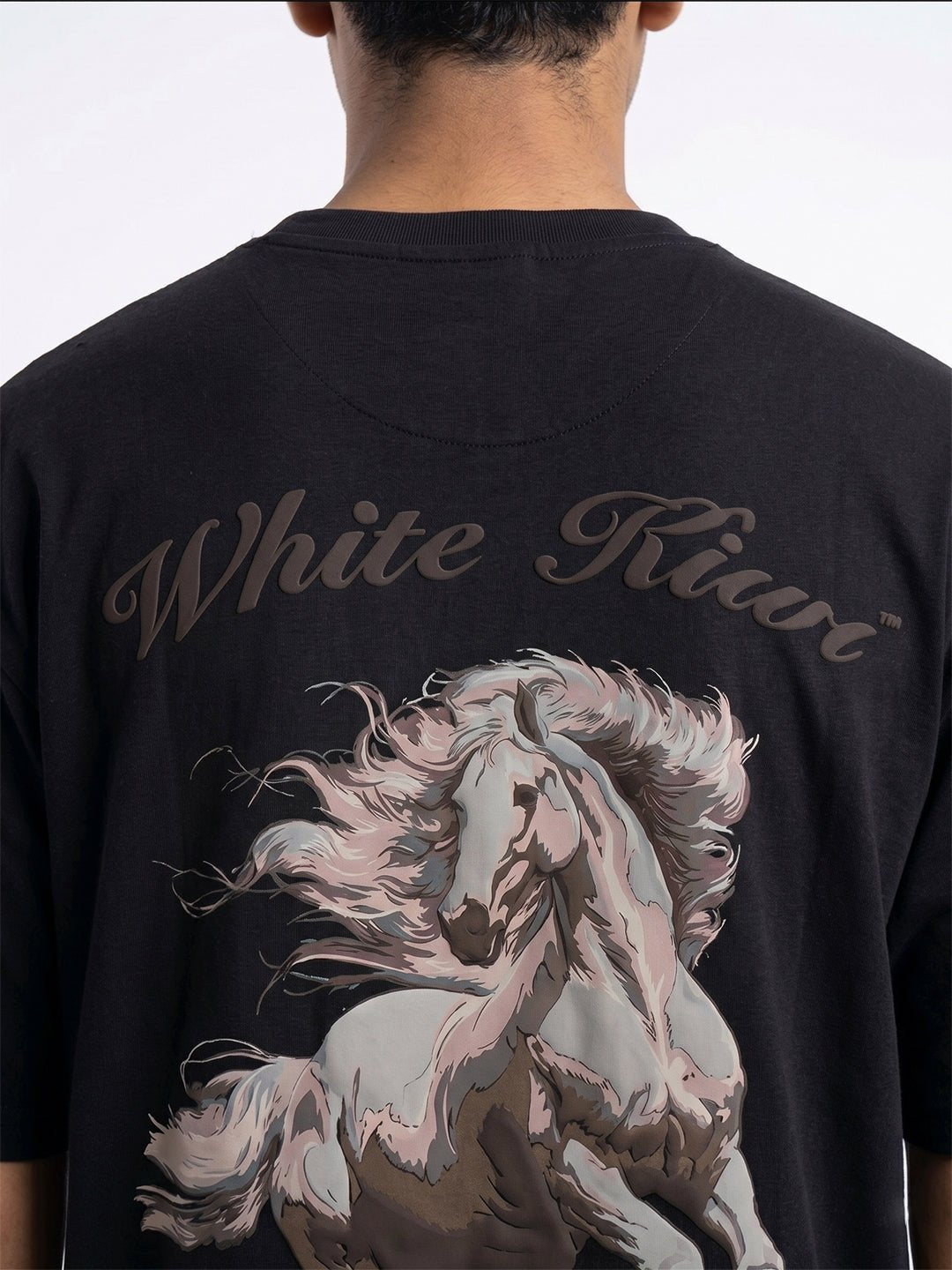 Stallion Tee (Black) | Premium Streetwear by White Kiwi