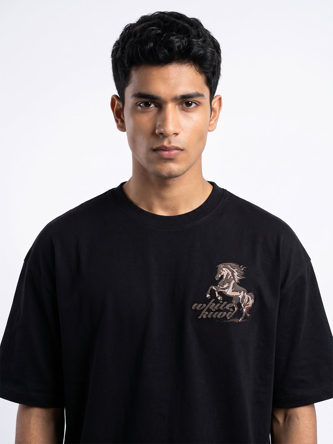 Stallion Tee (Black) | Premium Streetwear by White Kiwi