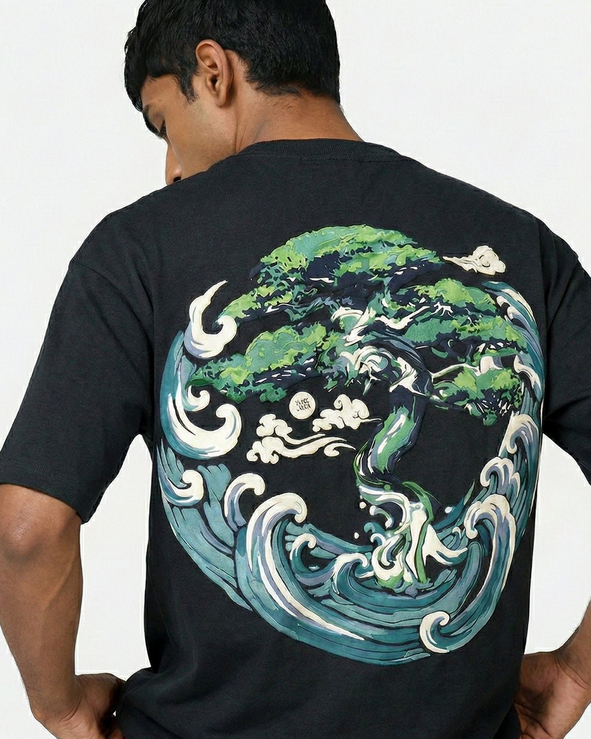 The Bonsai Tee (Black) | Premium Streetwear by White Kiwi