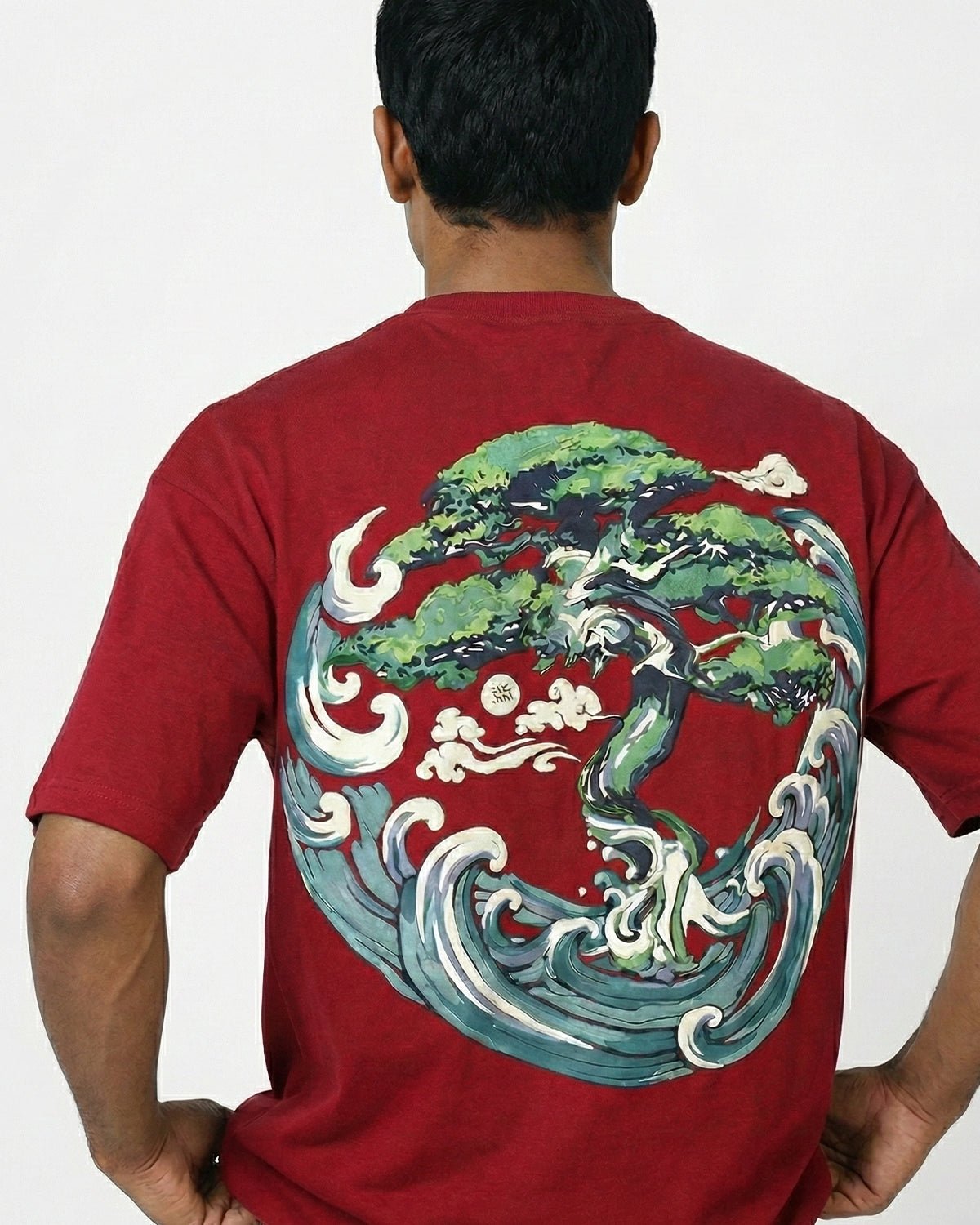 The Bonsai Tee (Red) | Premium Streetwear by White Kiwi
