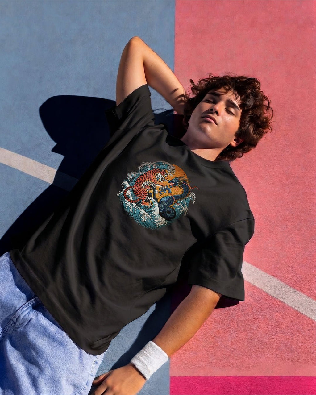 The Clash Tee (Black) | Premium Streetwear by White Kiwi