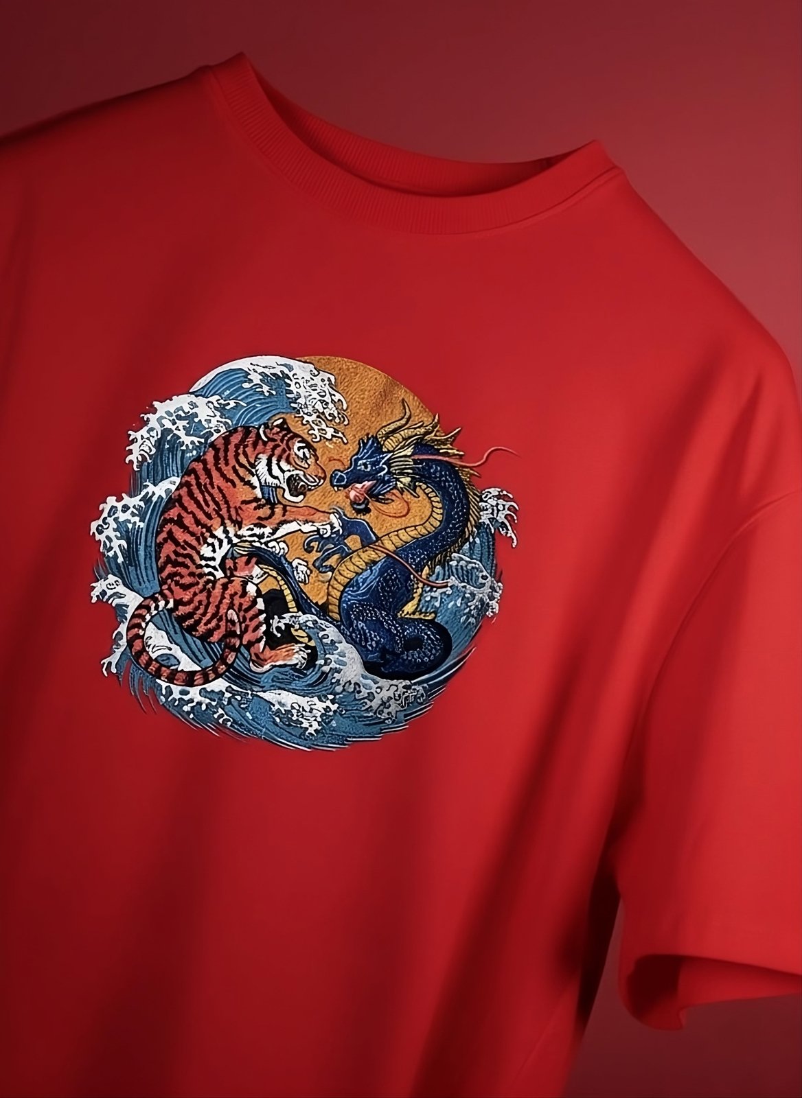 The Clash Tee (Red) | Premium Streetwear by White Kiwi