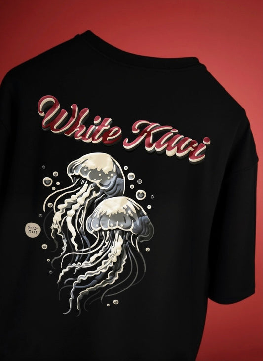 The Jellywave Tee (Black) | Premium Streetwear by White Kiwi