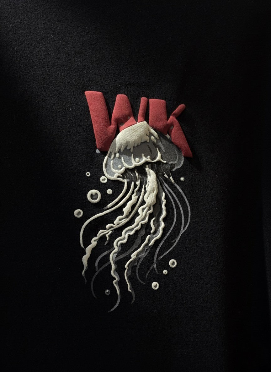 The Jellywave Tee (Black) | Premium Streetwear by White Kiwi