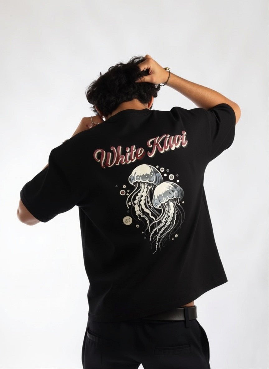 The Jellywave Tee (Black) | Premium Streetwear by White Kiwi