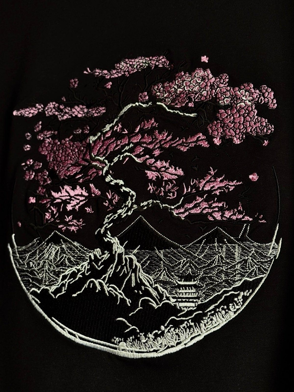 The Sakura Tee (Black) | Premium Streetwear by White Kiwi