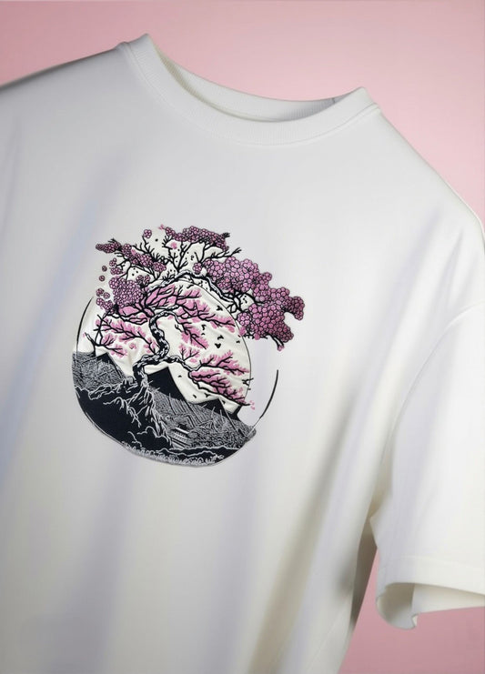 The Sakura Tee (Off White) | Premium Streetwear by White Kiwi